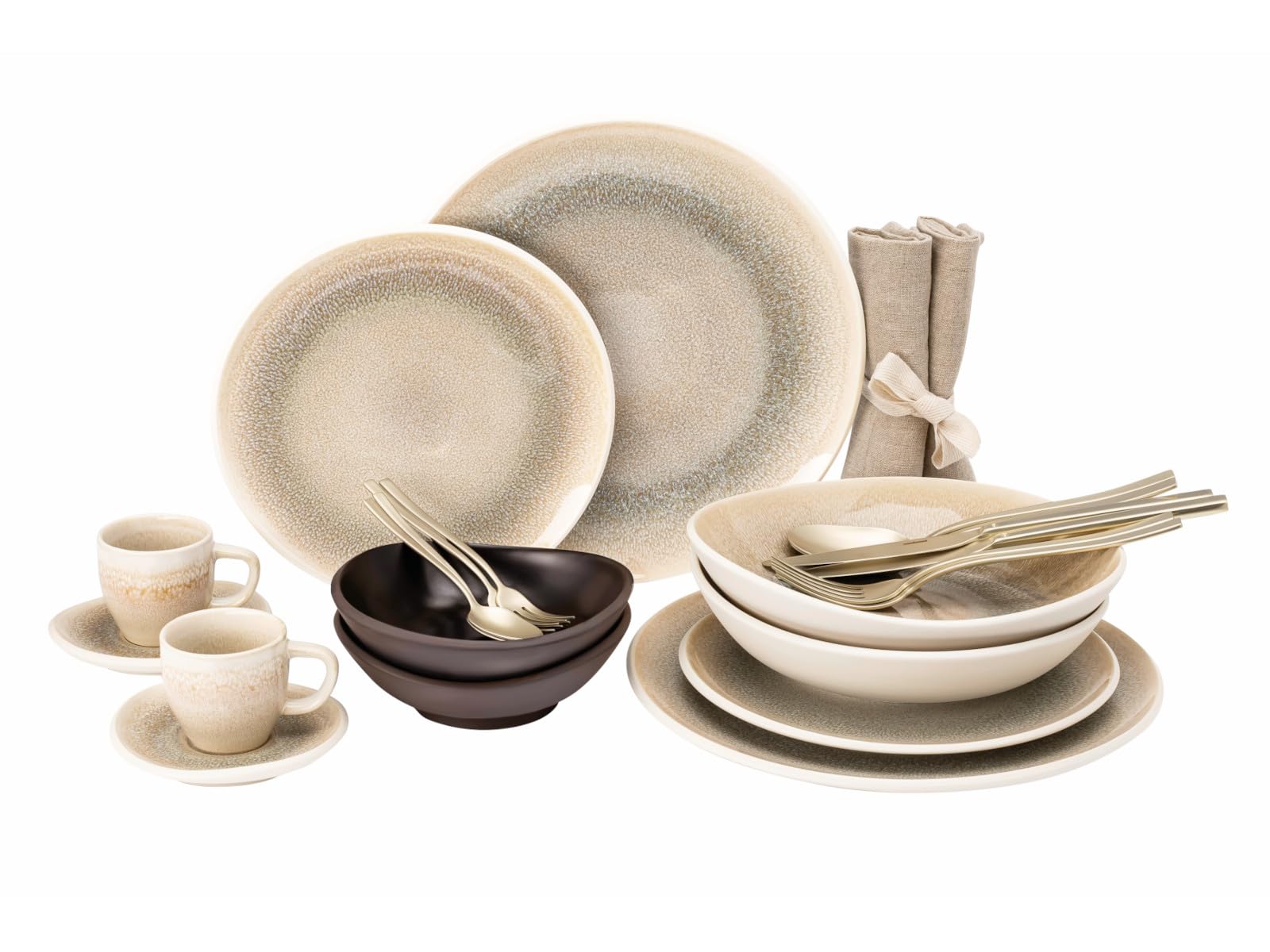 Rosenthal Junto Dune/Slate Grey Kombiset Espresso 24tlg