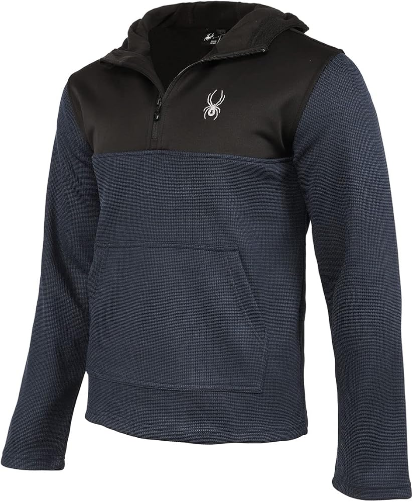 NOREMID Spyder Double Zip Hoodie Mサイズ 黒 Amazon.com: Spyder Little Boys Full Zip Hoodie, Black X