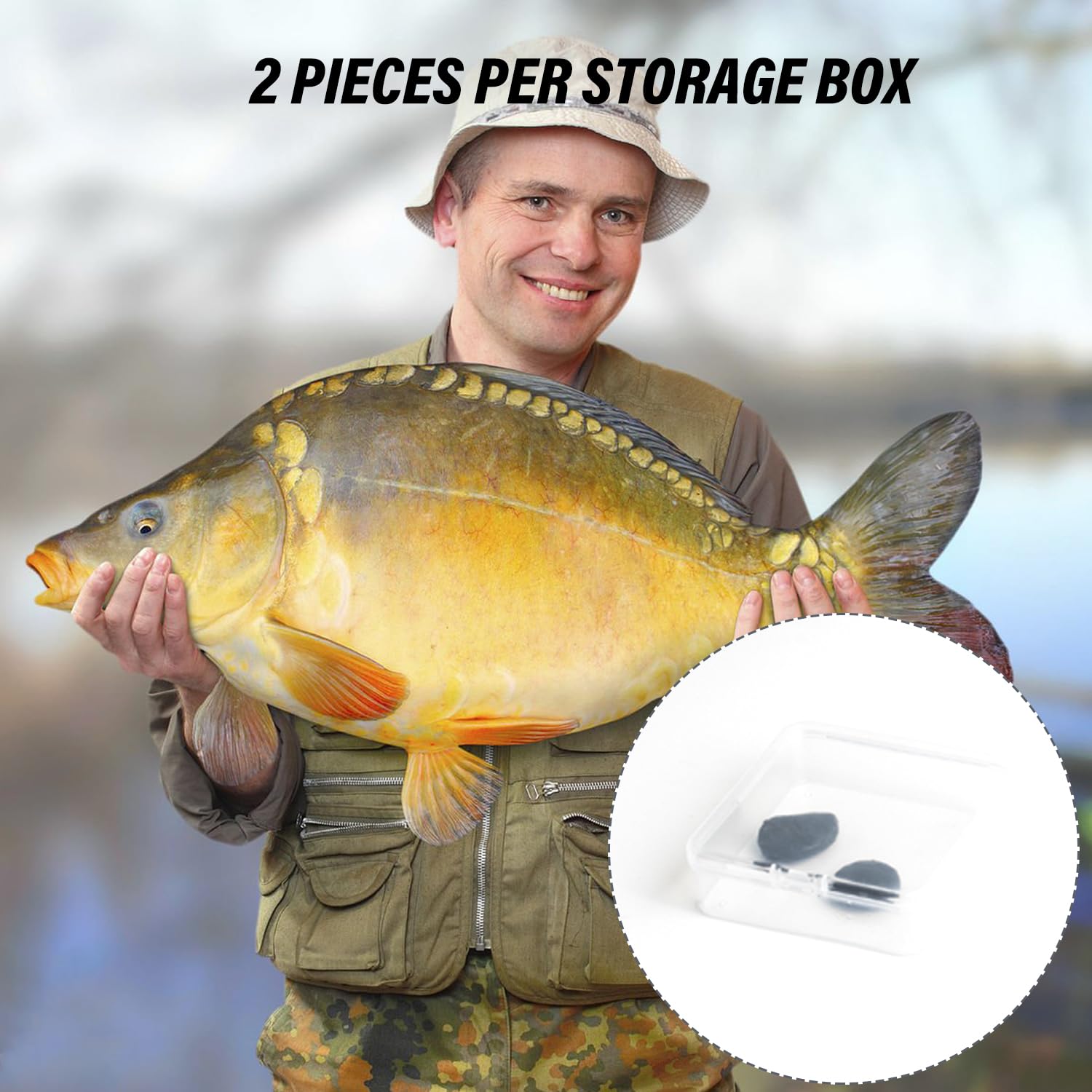 Mastic De Pêche Au Tungstène Weiyiroty – 15g, Souple, Vert/Marron/Noir, Pour Carpe Et Pop-up, Boîte Incluse
