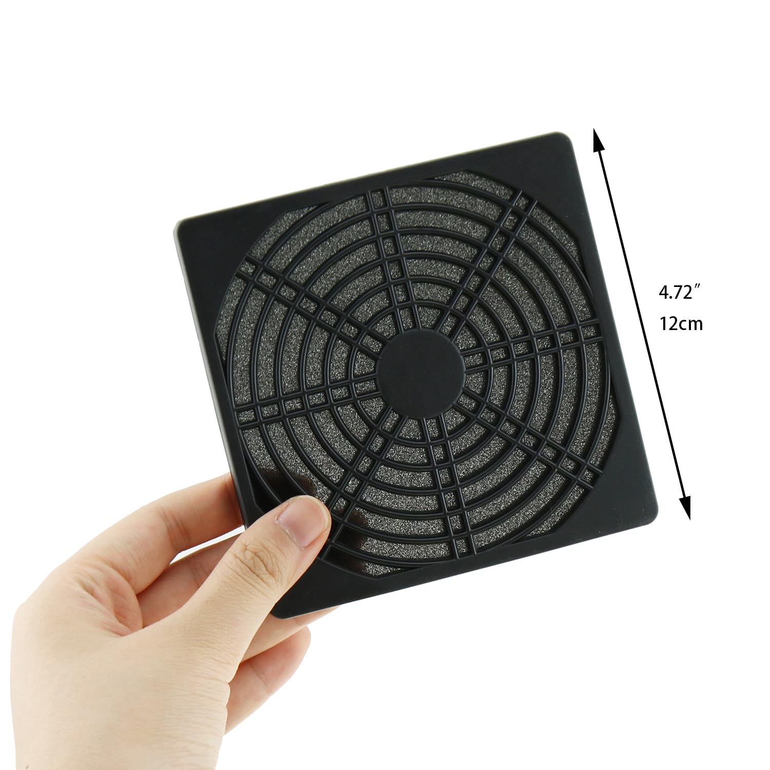 DZS ELEC 2PCS 120mm Fan Filter Grille Computer Case Fans Dust Strainer with Screwdriver Electrical Product Loudspeakers Protective Cover