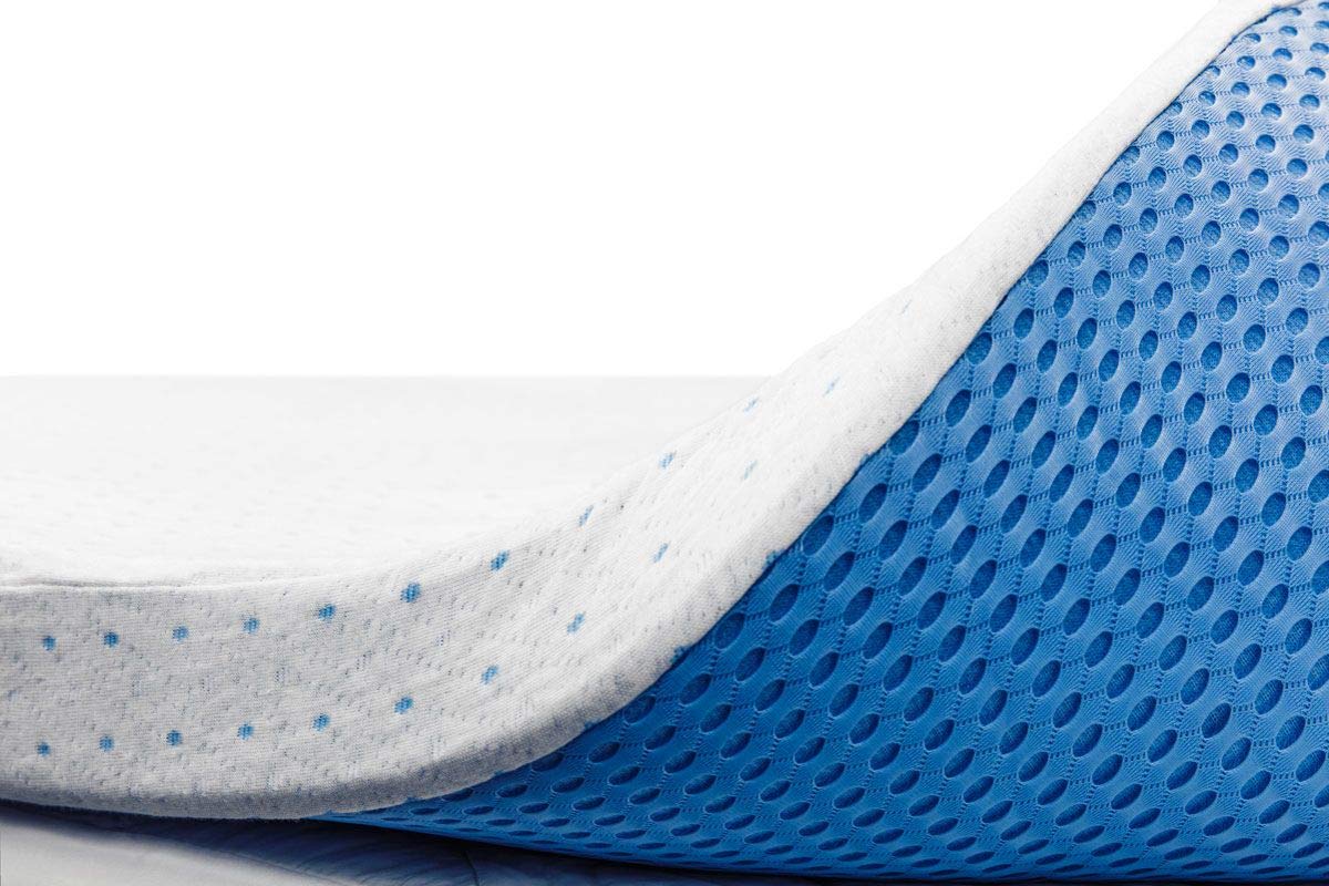 ViscoSoft3 Inch Memory Foam Mattress Topper Short Queen - Select High Density Ventilated RV/Camper Mattress Pad