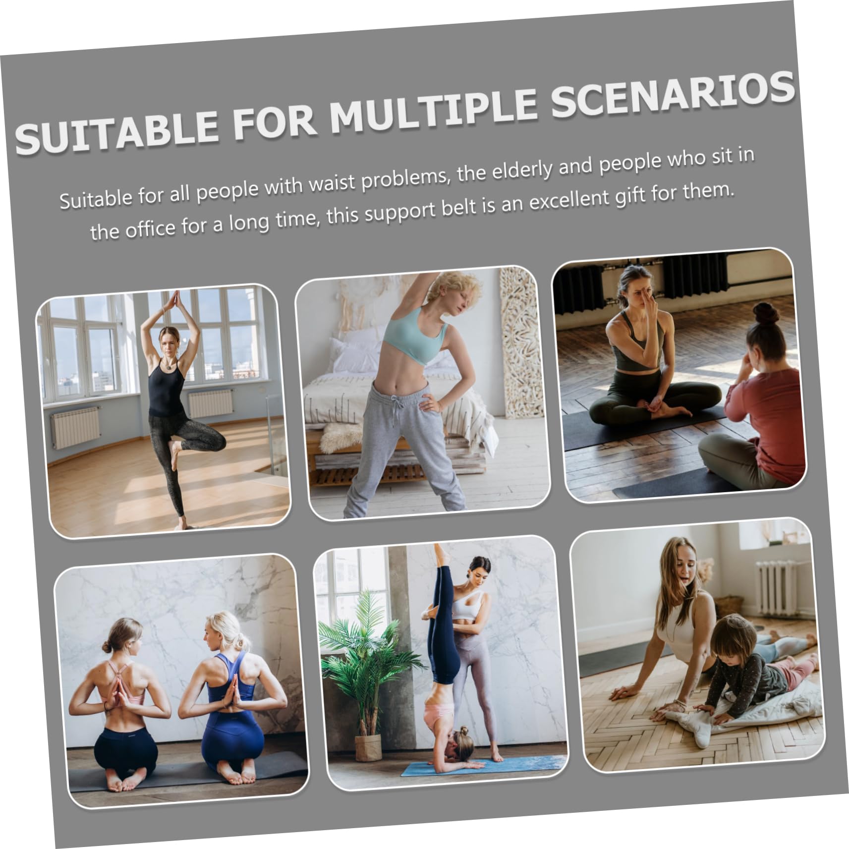 NOLITOY 1pc Breathable Waist Supporter Protective Belt Creative Cotton Waist Brace Belt Strong Back Abdomen Support for Office Workers Elderly