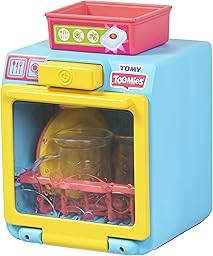 Tomy Toomies Mon - Lavastoviglie Rigol'Eau – Giocattolo interattivo da bagno per bambini, lavastoviglie con accessori, apprendimento, abilità motorie e immaginazione, a partire dai 18 mesi