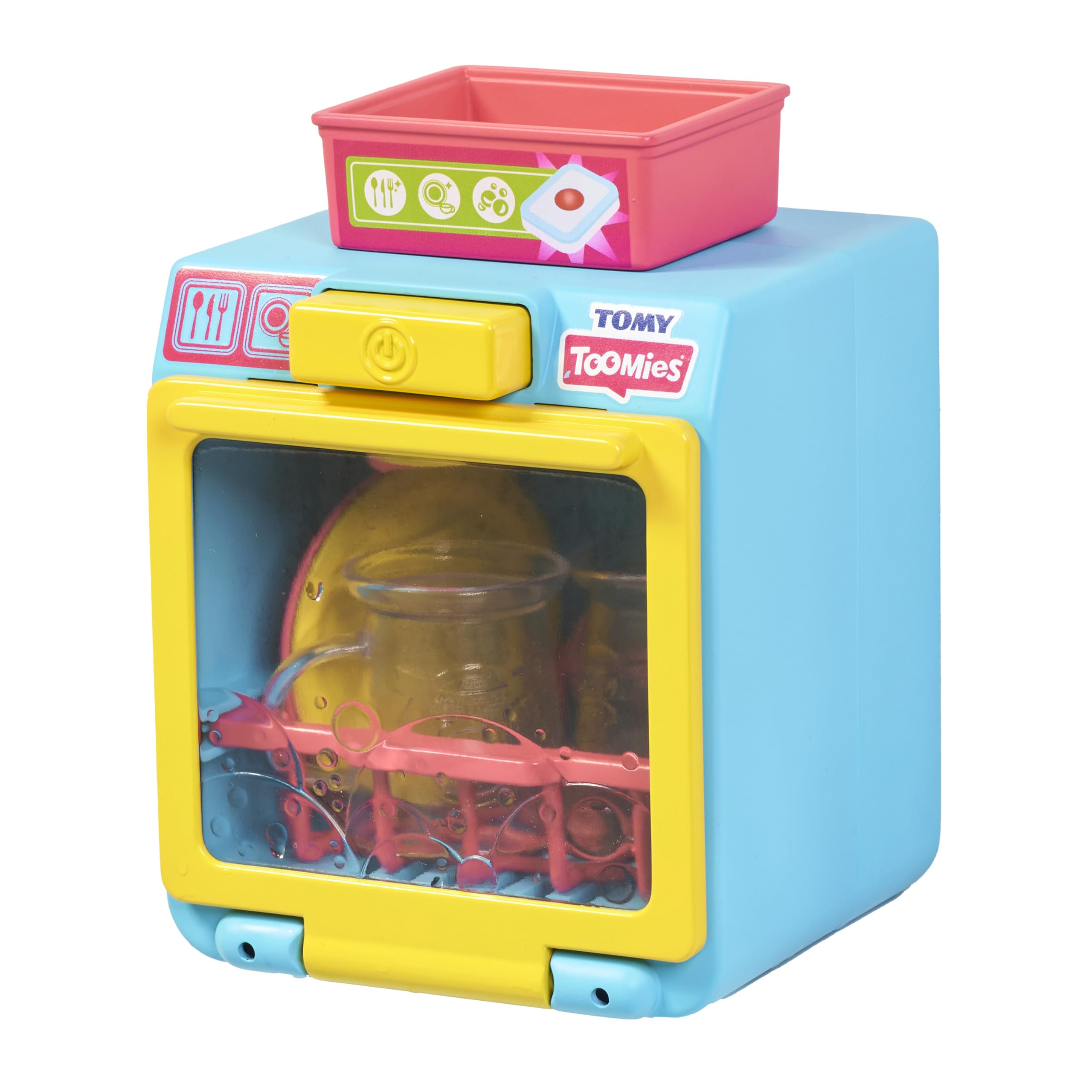 Tomy Toomies Mon - Lavastoviglie Rigol'Eau – Giocattolo interattivo da bagno per bambini, lavastoviglie con accessori, apprendimento, abilità motorie e immaginazione, a partire dai 18 mesi