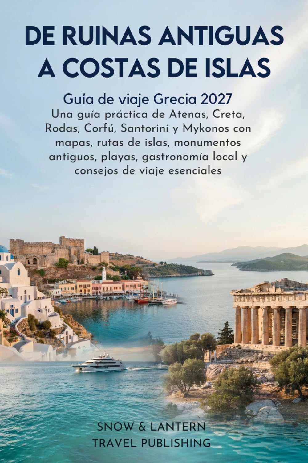 DE RUINAS ANTIGUAS A COSTAS DE ISLAS: Guía de viaje Grecia 2027:Una guía práctica de Atenas,Creta, Rodas,Corfú,Santorini y Mykonos con mapas,rutas de ... local y consejos de viaje esenciales