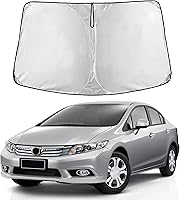 Vista 137 de EcoNour Parasol para Subaru Crosstrek 2013-2015 2016 2017, visera solar para parabrisas delantero y ventana, bloqueador de calor UV y protector
