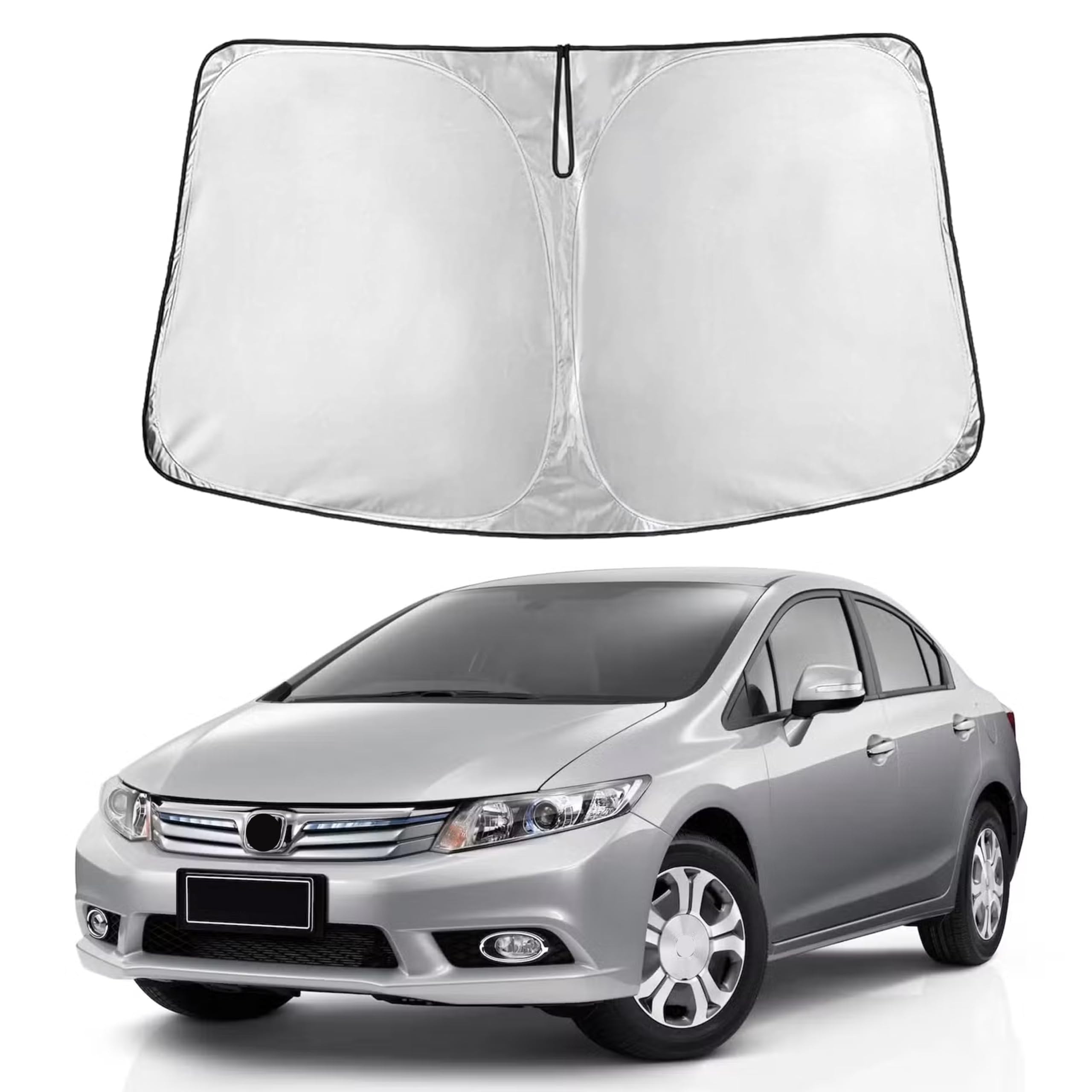 EcoNour Windshield Sun Shade Compatible for Honda Civic 2006–2010 2011