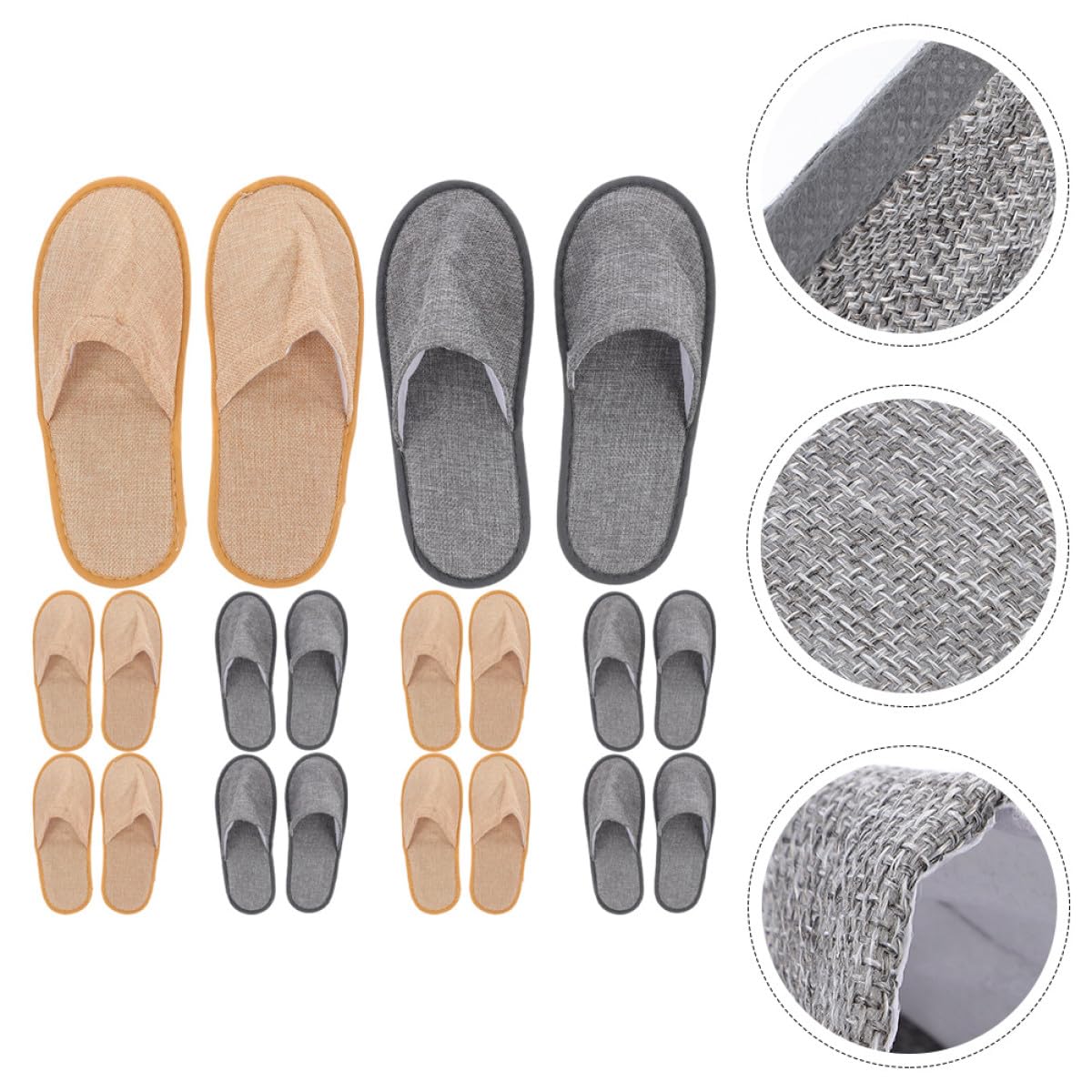 UPKOCH 10 Paia Pantofole Pieghevoli da Viaggio Unisex Morbide Chiuse Leggere e Portatili per Hotel Spa Casa e Viaggi Salvaspazio e Comode per Uomo e Donna