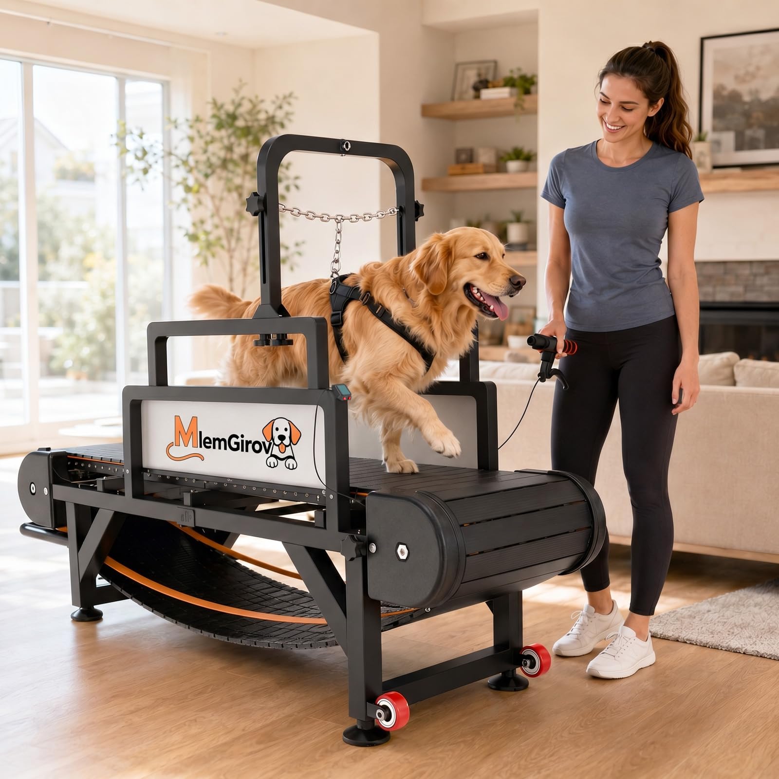 Photo 1 of MlemGirove Dog Treadmill with Pin-Hinged Track & 3-Layer Shock Absorption