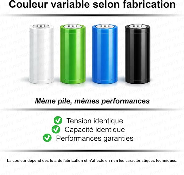 Pile Batterie BATXU03 3.7V 1.3Ah 1300mAh | SIRÈNE Alarme Remplacement Compatible avec DIAGRAL ATRAL Security SAS Hager DAITEM 1UR18500Y / BATRXU03X / RXU03X ETC… - 2