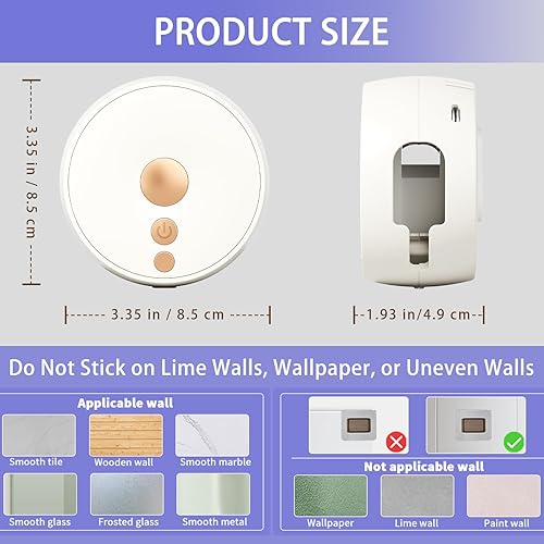 Miniatura 6 de Soporte para cepillos de dientes montado en la pared, caja de limpieza portátil de viaje para el hogar, estuche limpiador recargable, 2 ranuras para