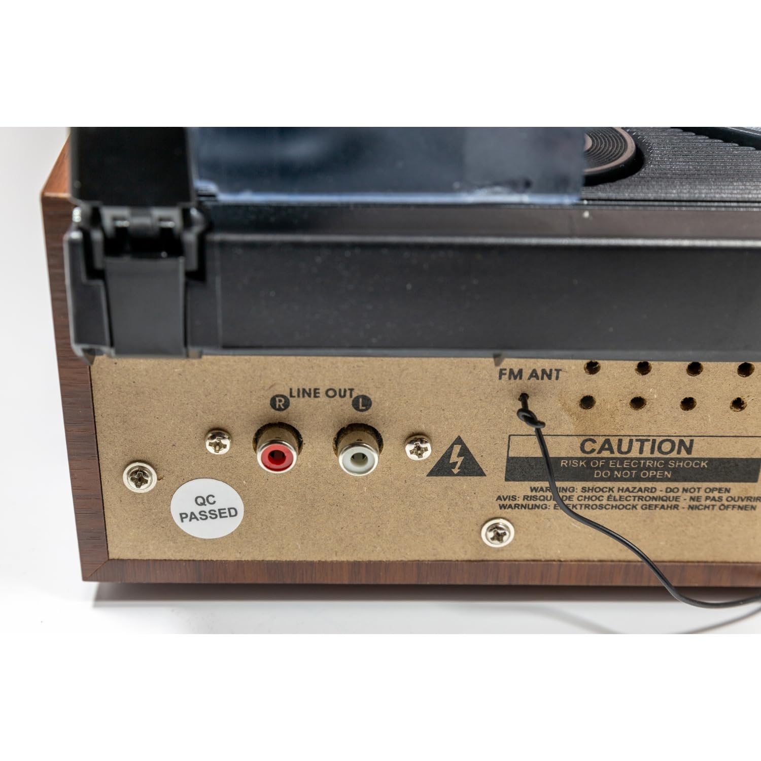 Soundmaster PL186H Lettore di dischi con radio e presa per cuffie Nostalgia retrò