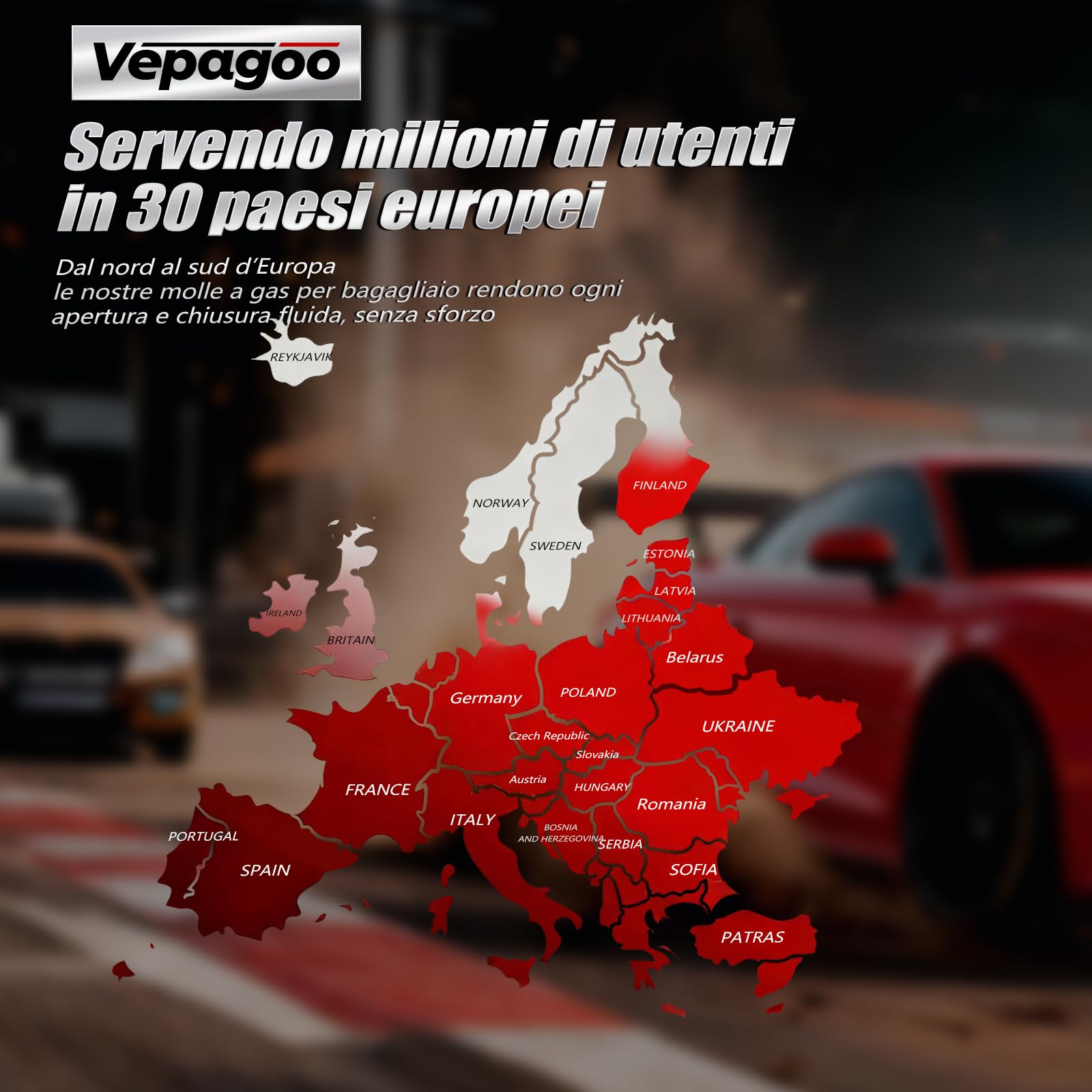 Vepagoo 2X Molle a gas Ammortizzatori Portellone Posteriore per Audi A3 Sportback 8PA 2004-2013 Asta Portellone Bagagliaio Sostituire #8P4827552B
