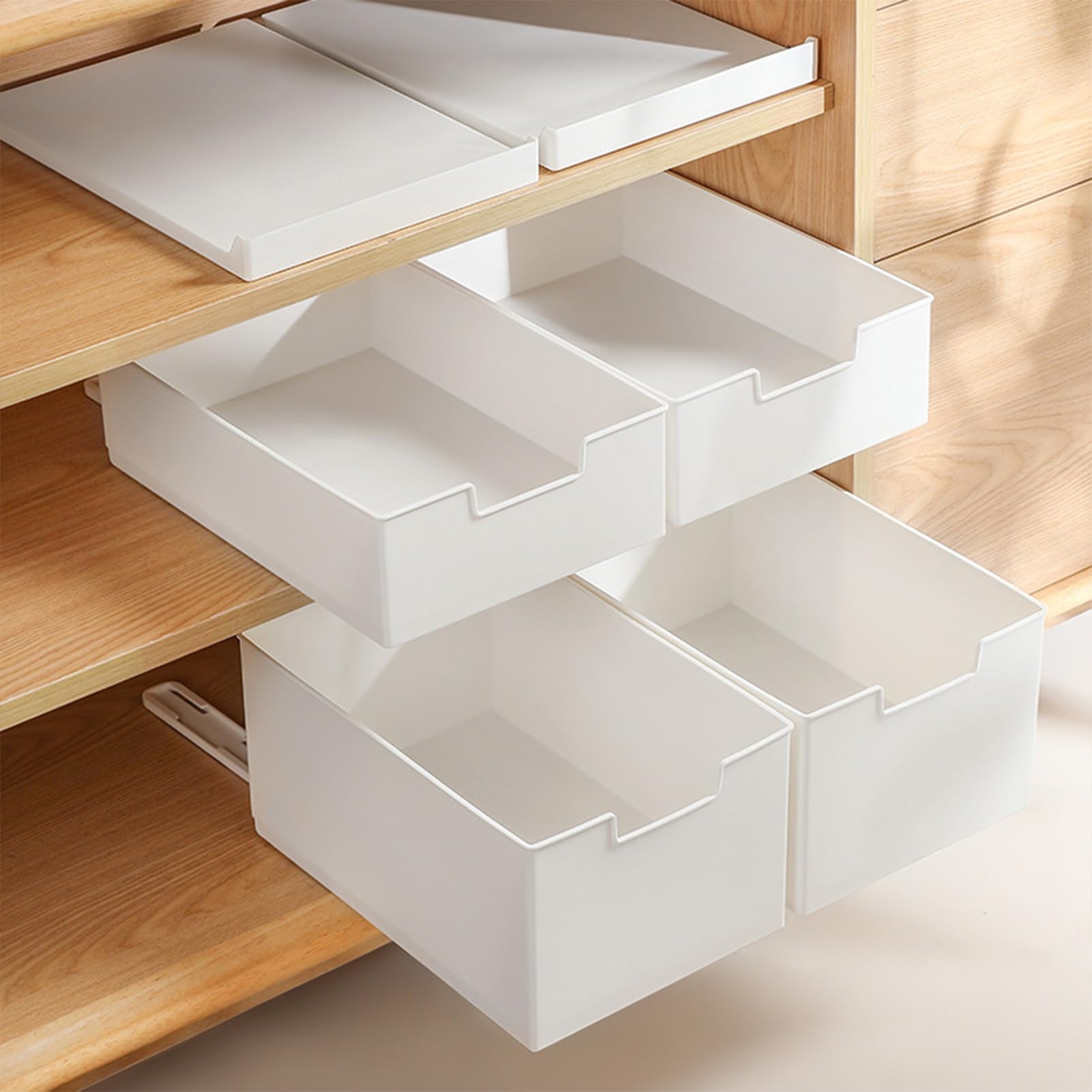 Organisateur d'armoire amovible extensible, tiroir organisateur d'armoire