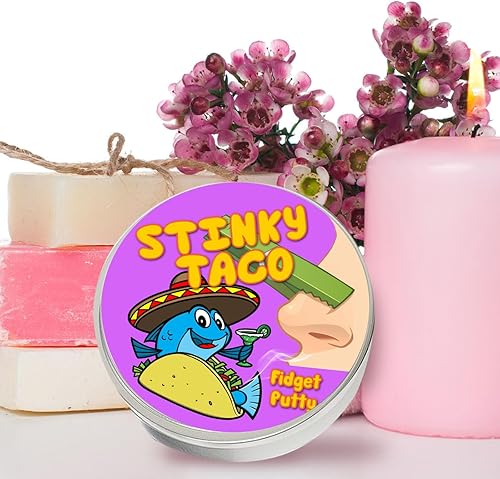Miniatura 5 de Masilla para tacos apestosos, juguete divertido para aliviar el estrés, masilla tonta de primera calidad para bromas, bromas y diversión, idea de