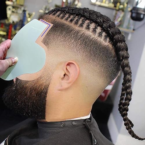 Diseño de relleno de línea capilar multiusos, herramienta de modelado de barba, tarjeta de mejora de la línea de cabello, placa de optimización de