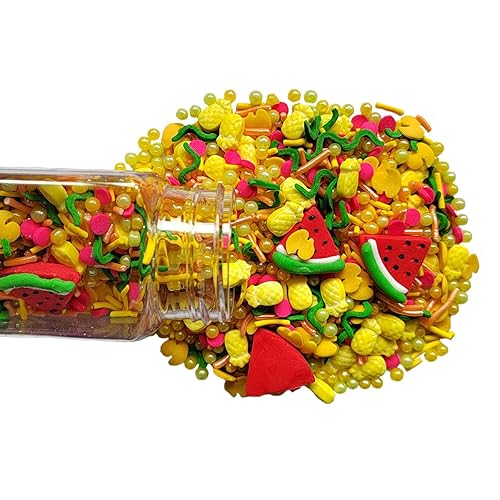 Miniatura 2 de Homankit Gránulos comestibles de verano, sandía, piña, frutas, espolvoreos, dulces, hornear, pasteles, cupcakes, decoración de postres, suministros