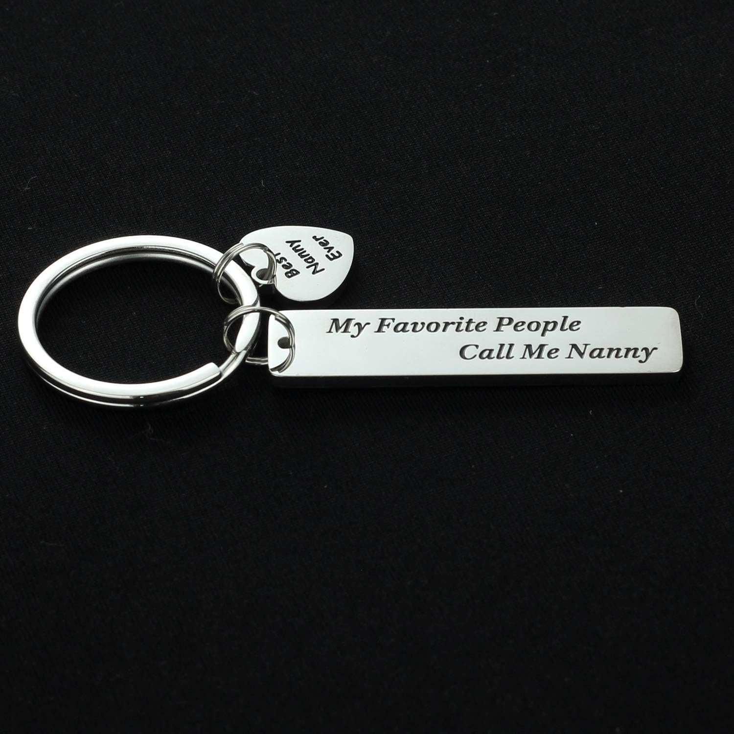 Kivosliviz Nanny Keychain Gift My Favorite People Call Me Keychains Best Nanny Ever Jewelry Babysitter Key Chain image 3
