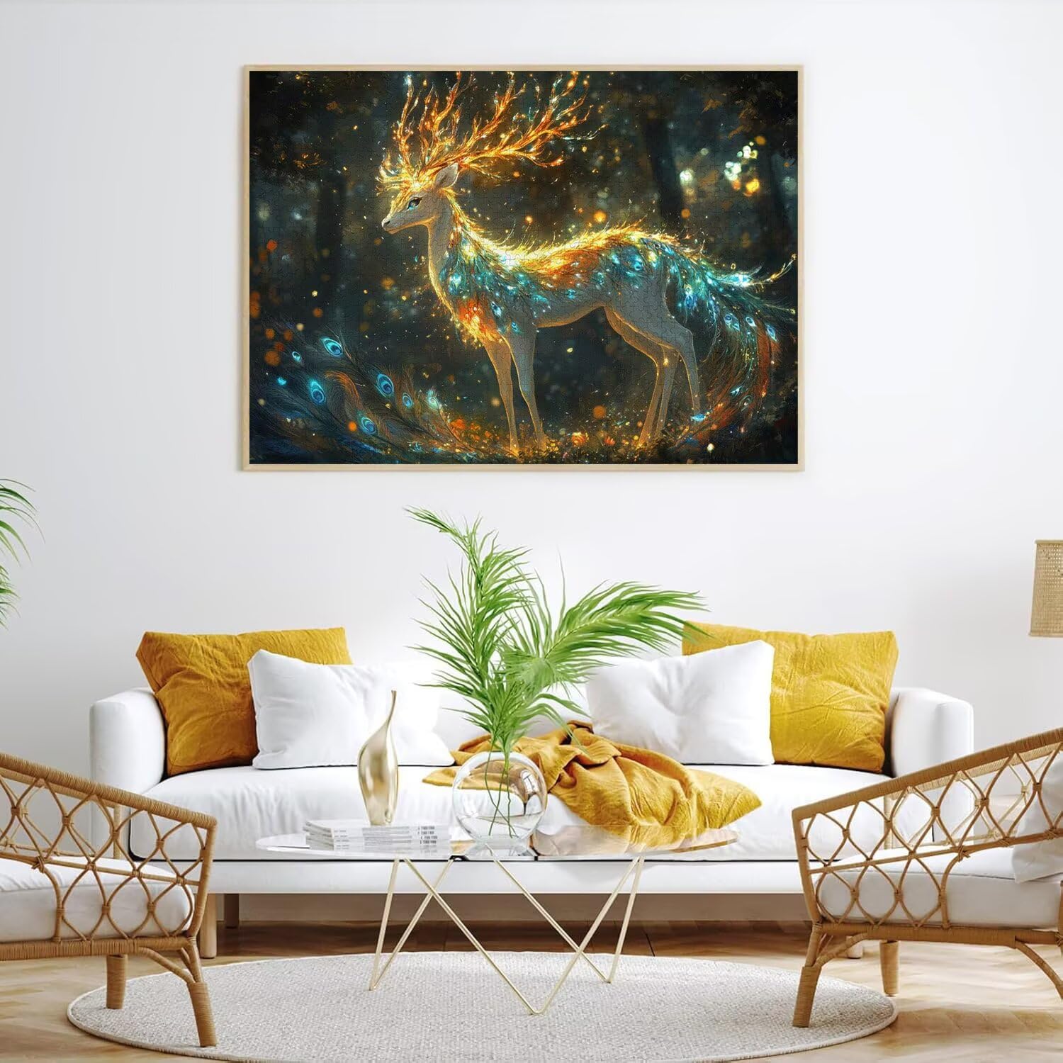 Puzzle 6000 Pieces Le cerf Puzzle Adulte 179x105cm, Plumes, n-423