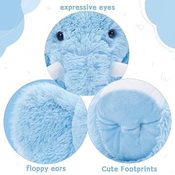 MorisMos Large Elephant Stuffed Animal, 19.6 Stuffed Elephant Plush