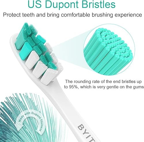 Miniatura 3 de Cabezales de cepillo de repuesto compatibles con cepillos de dientes Sonicare E-Series HX7022/66, Essence, Xtreme, Elite, Advance y CleanCare, 4