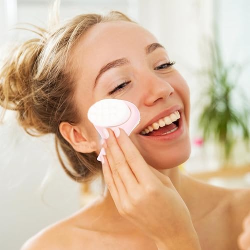 Miniatura 7 de Herramienta de limpieza facial manual de doble cara cepillo facial de silicona suave cepillo facial