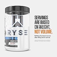 Vista 56 de RYSE Core Series Loaded Pre Bomba, energía, fuerza L-citrulina, beta-alanina, L-teanina, cafeína y Thinkamina 30 porciones (Freedom Rocks)