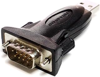 Tera Grand - Premium USB 2.0 to RS232 Serial DB9 Adapter - Supports Windows 11,10, 8, 7, Vista, XP, 2000, 98, Linux and Mac - Built with FTDI Chipset