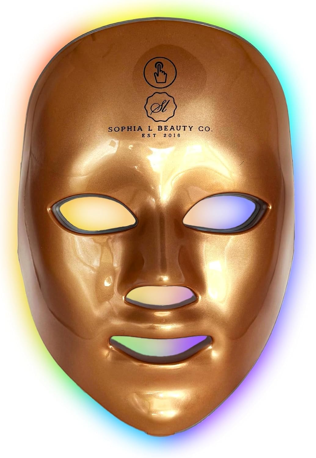 LED Facial Mask – Gold Light Therapy Beauty Device for Daily Skincare Routine – Adjustable Fit, Sleek & Comfortable Design LED Facial Mask – Gold Light Therapy Beauty Device for Daily Skincare Routine – Adjustable Fit, Sleek & Comfortable Design