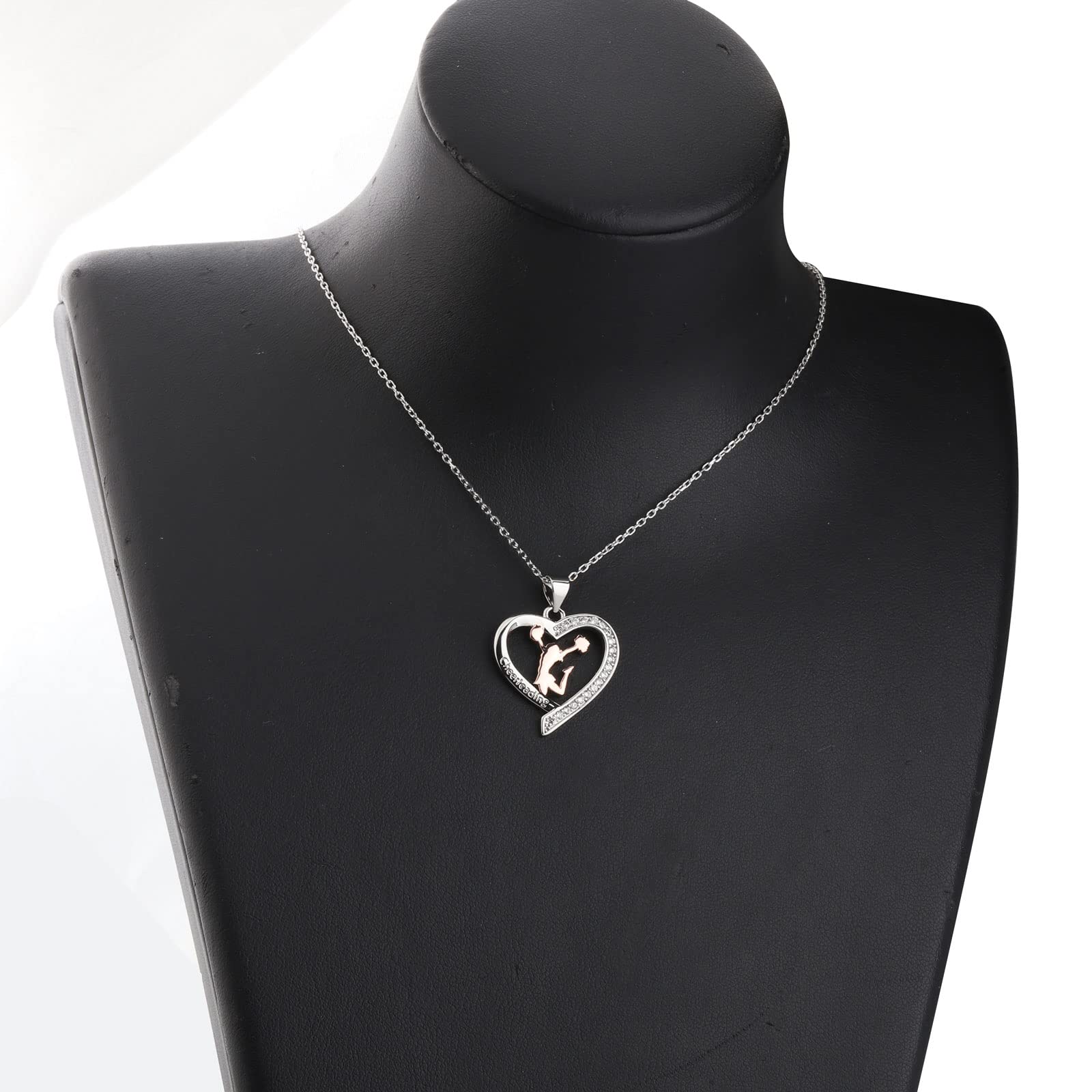 BNQL Collana da cheerleader, regalo per ragazze cheerleader, regalo per ragazze Cheerleader, regalo per ragazze Cheerleading Coach Regali, Acciaio inossidabile