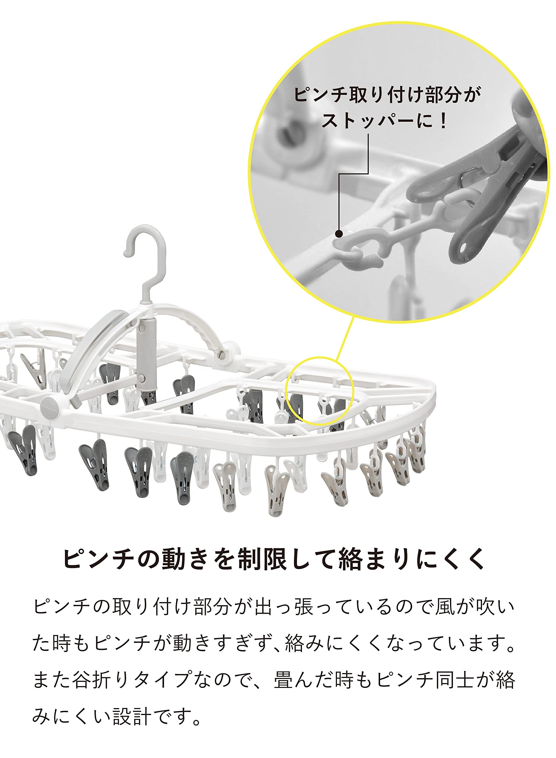 ※キャッチー出品※ 楽天市場】ニシダ(Nishida) 洗濯ハンガー スチール すぐ取れ角