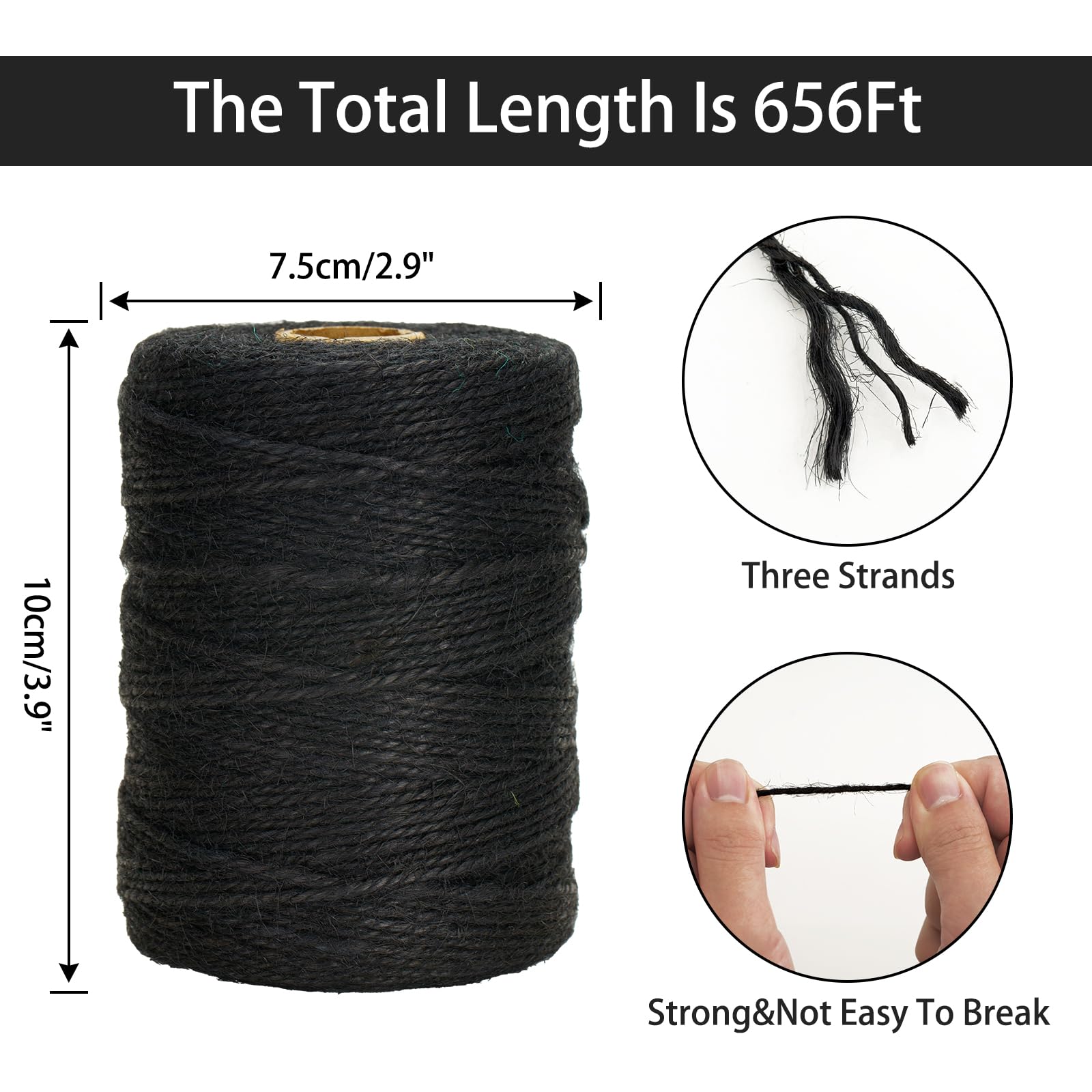 Jute-Schnur – 180 M, 2 Mm Dick, Braun, Für Garten, Geschenke & Basteln