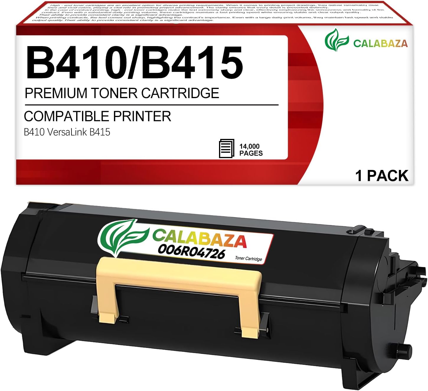 B415DN Toner Cartridge Compatible for Xerox B415 Toner Cartridge for Xerox B410 B410DN VersaLink B415 B415DN B415VDN Printer, Extra High Yeild 006R04726 Toner, 14000 Pages