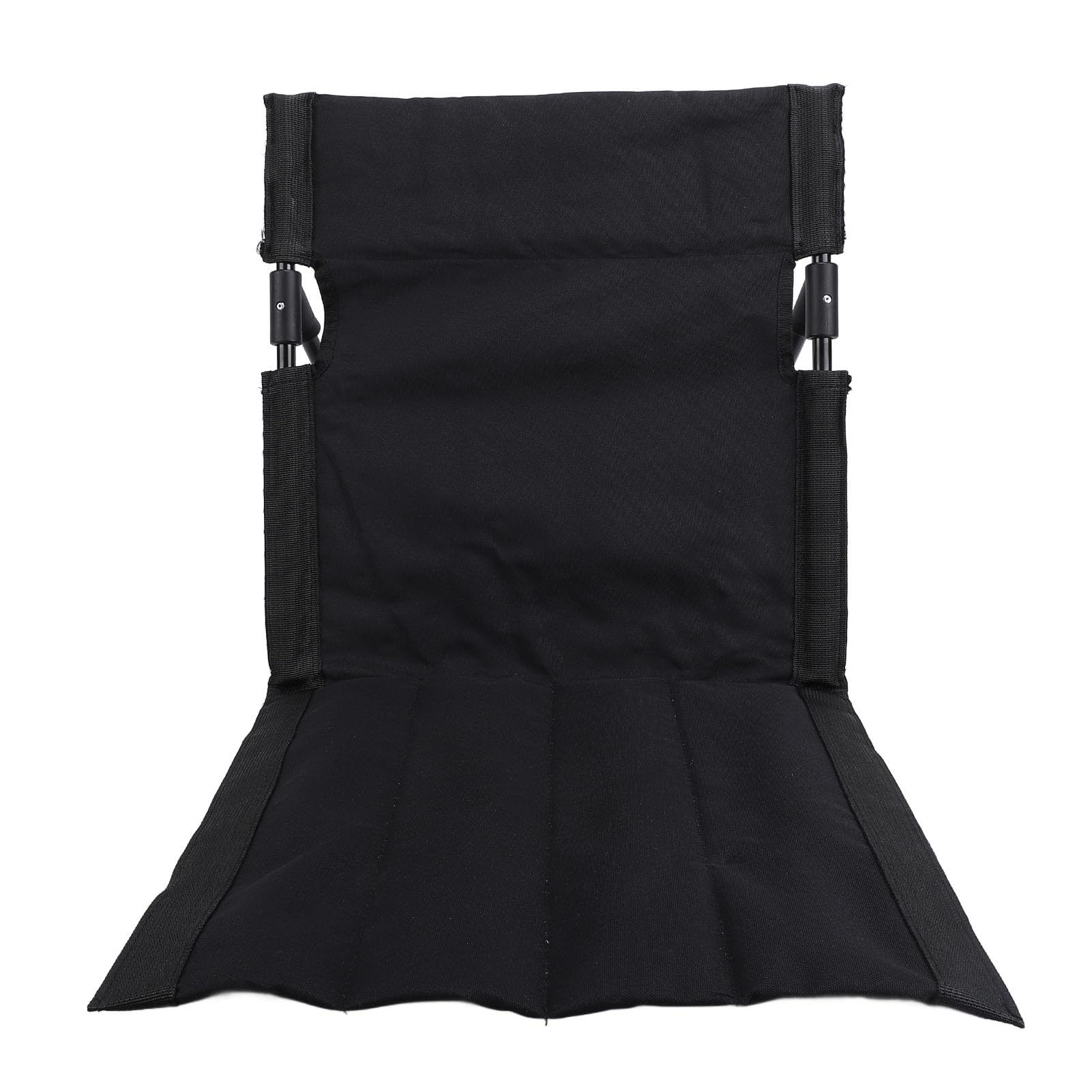 Chaise longue en tissu Oxford avec confort amélioré noir