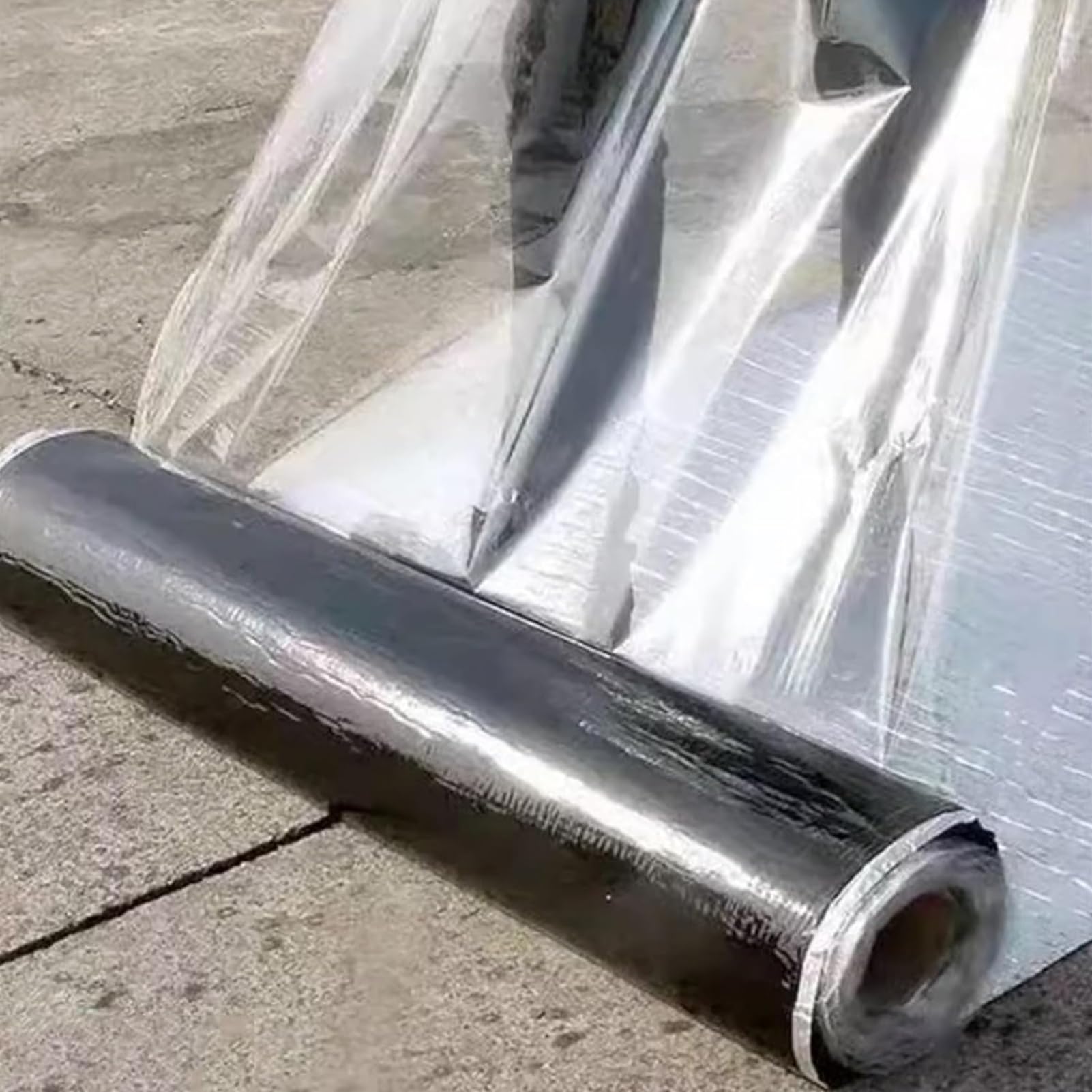 Cinta de reparación de Asfalto de Alta Resistencia para Exteriores, autoadhesiva, Resistente a la Intemperie, Impermeable, selladora, de Papel de Aluminio, para Fugas en techos, te