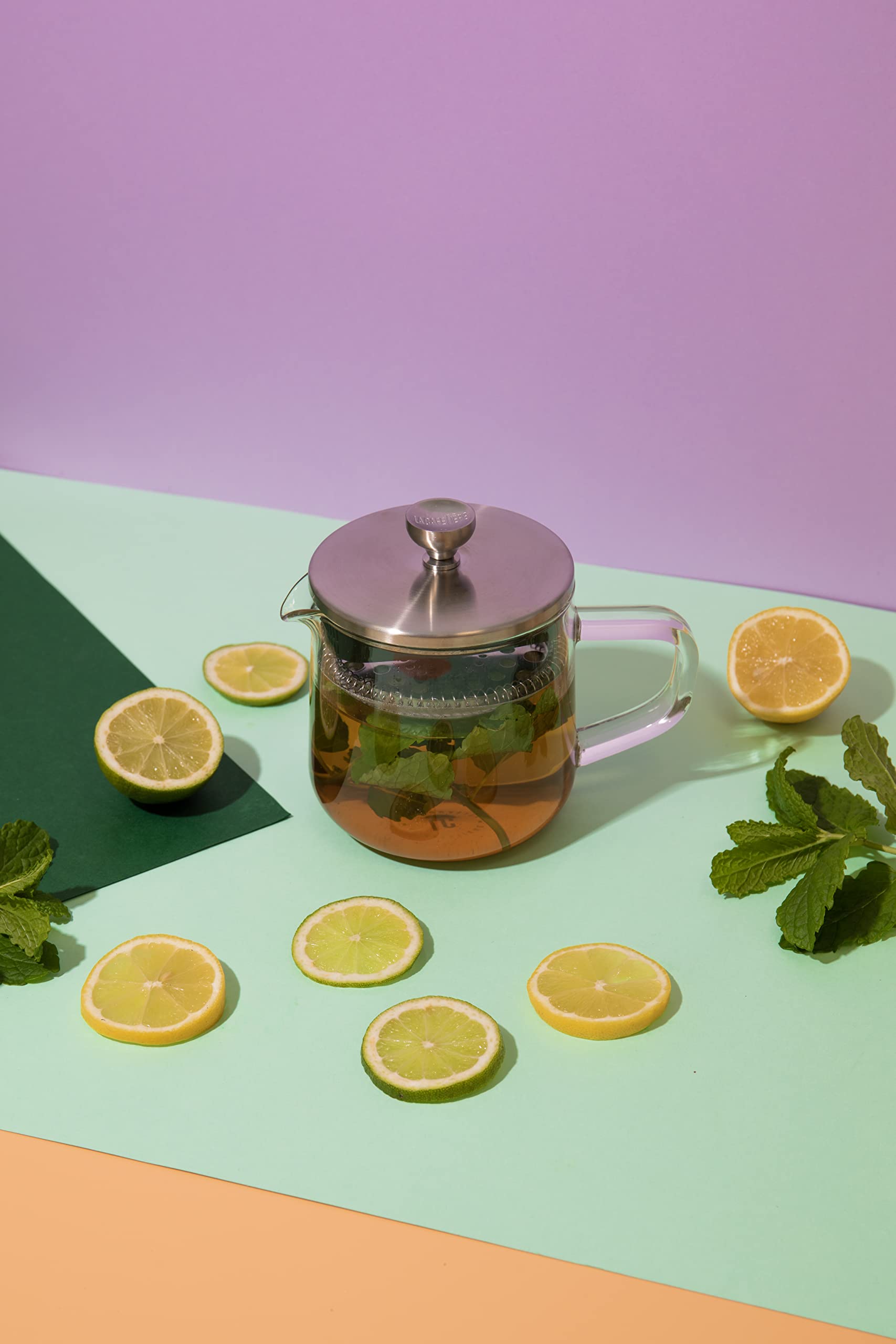 Teiera In Vetro Con Filtro Acciaio Inox 550ml - Elegante Per Tè E Infusi, Manico Ergonomico - Foto 8