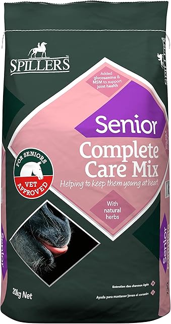 SPILLERS Complete Care Mix Senior Horse Feed 20kg - Complete Nutritional Care Horse Food for Senior Horses and Ponies - Digestive, Joint and Immune Support, Horse Mix with Pre and Probiotics