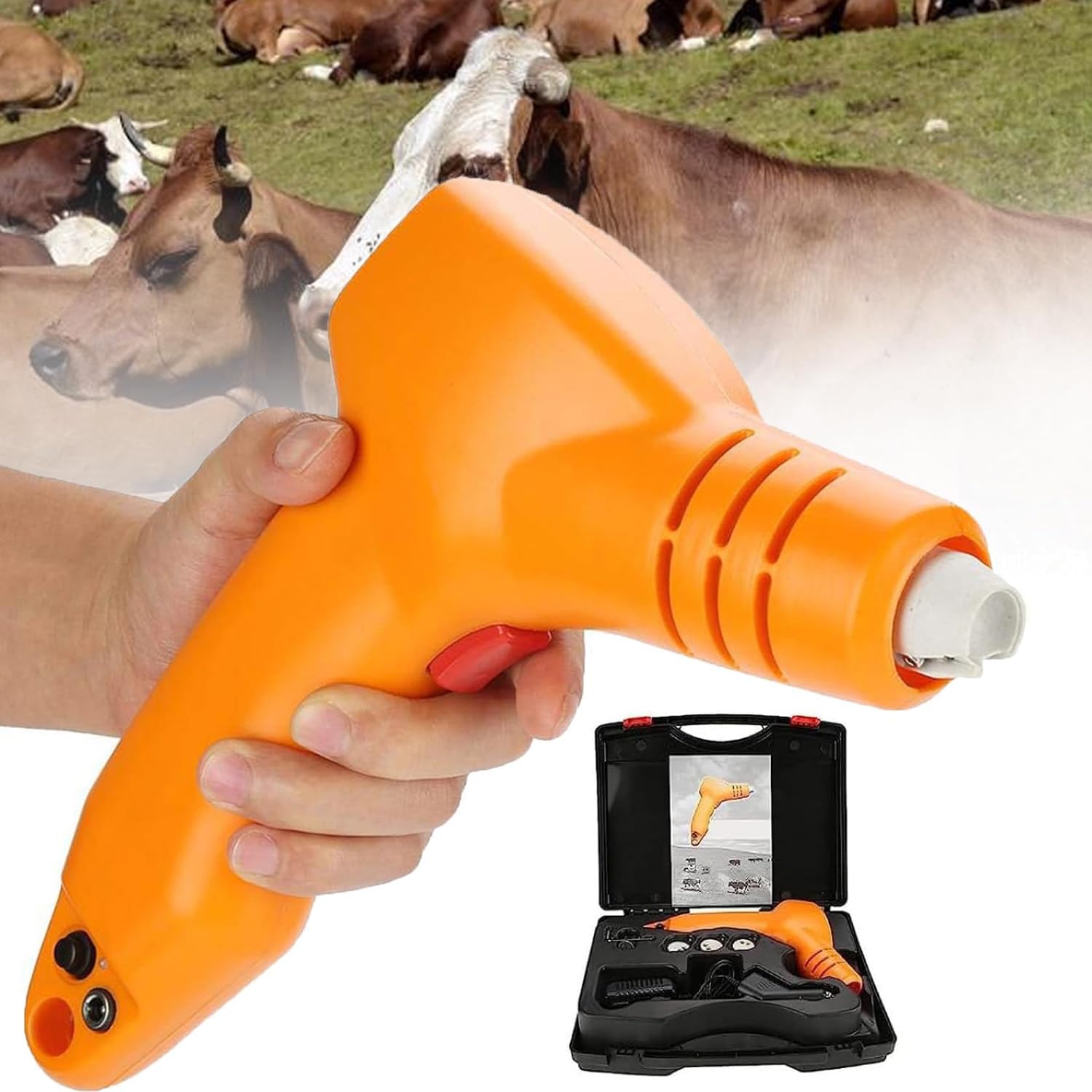 Decornatore Elettrico Portatile per vitelli o Pecore, tagliatrice di corni di Vitello, Attrezzatura per decornazione Rapida, Alimentato a Batteria, per Azienda agricola, Ranch
