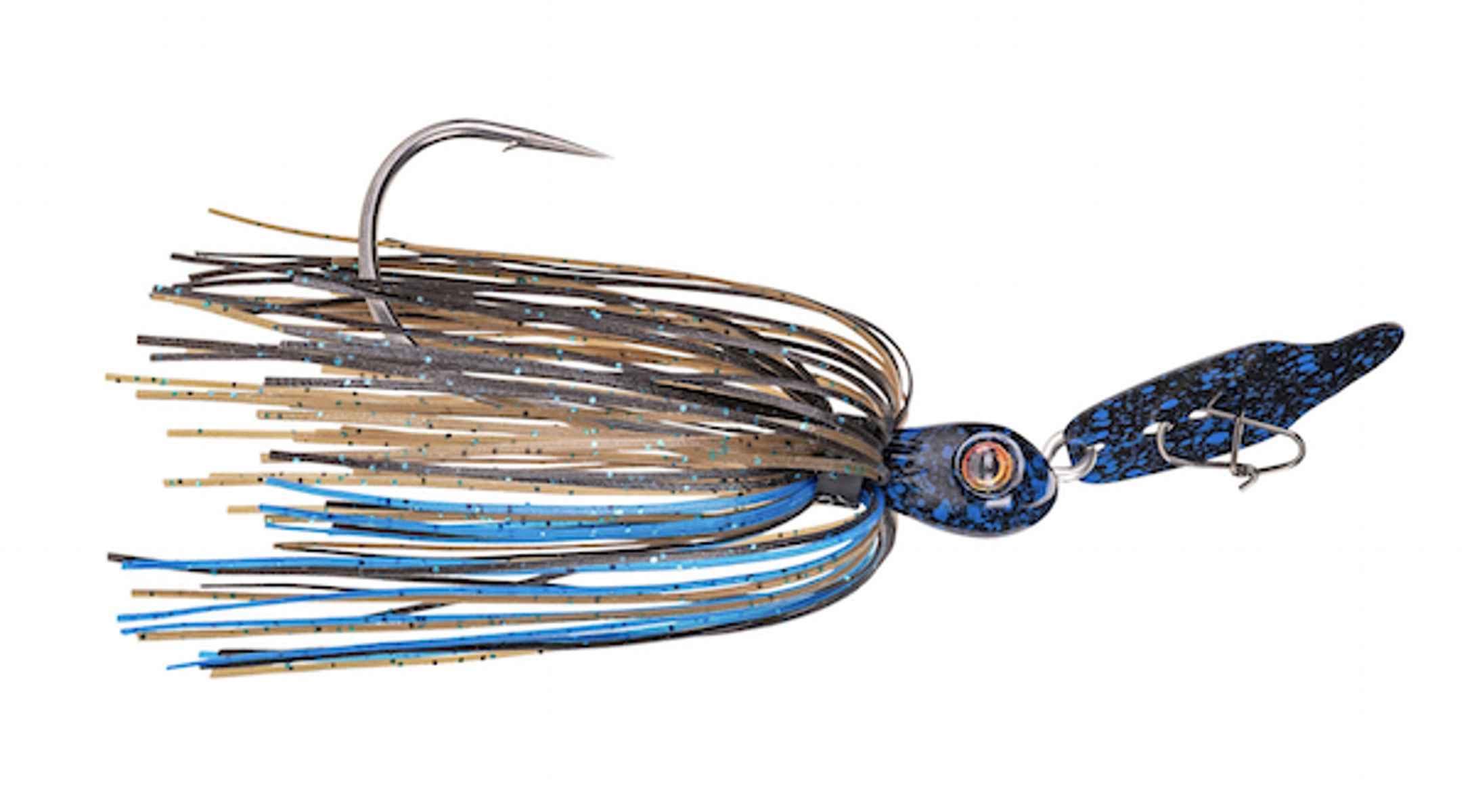 Strike King Thunder Cricket Vibrating Swim Jig Thunder Cricket Vibrating Swim Jig/Chartreuse White