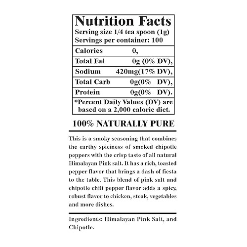 Miniatura 2 de Himalayan Chef Molinillo de sal rosa, sal de chipotle, 3.53 onzas, sabor increíble