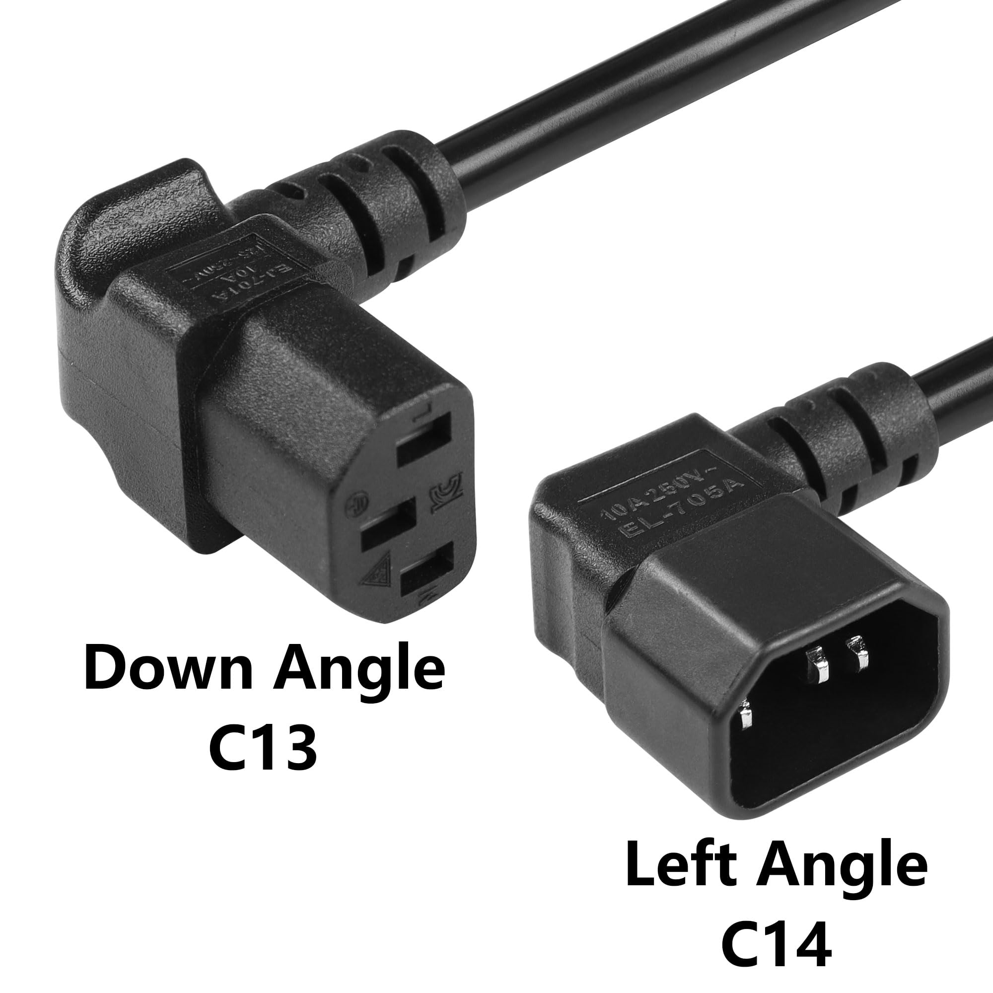 Amazon.com: CERRXIAN 30cm/1ft IEC 320 90 Degree C13 to C14