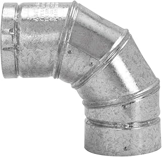 Selkirk 3 in. Dia. x 3 in. Dia. Adjustable 90 deg. Aluminum Stove Pipe Elbow