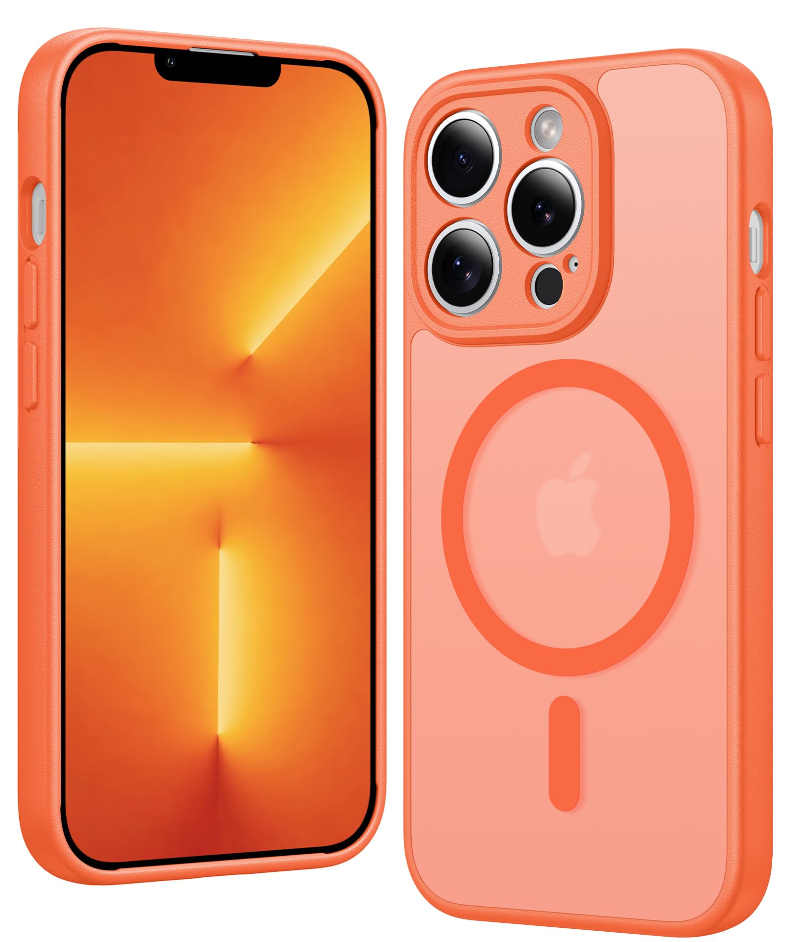 FNTCASE for iPhone 13 Pro-Max Case Compatible with Magsafe Matte Phonecase | Military Grade Drop Protection, Slim Magnetic Phone Cases, Shockproof Rugged Protective Bumper, Translucent Cell Cover