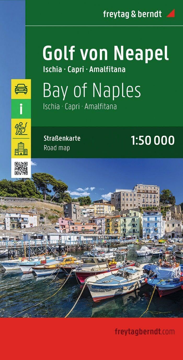 Gulf of Naples: Ischia, Capri, Amalfi: Toeristische wegenkaart 1:50 000