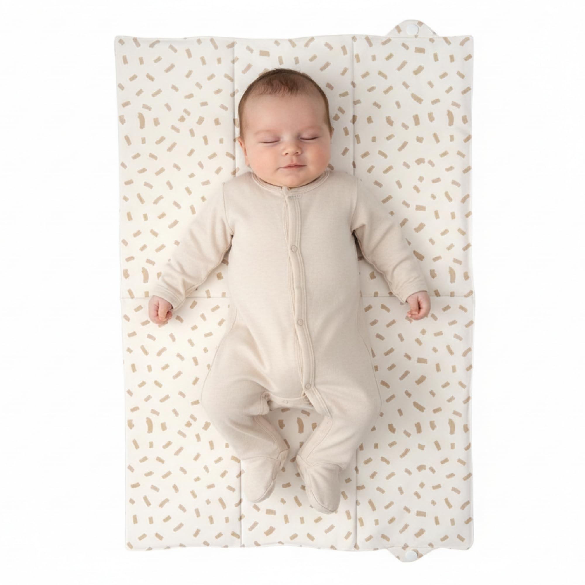 Clair de Lune Dash Foldable Changing Mat, Easy Clean Soft Water Resistant Travel Pad 60 x 34 cm