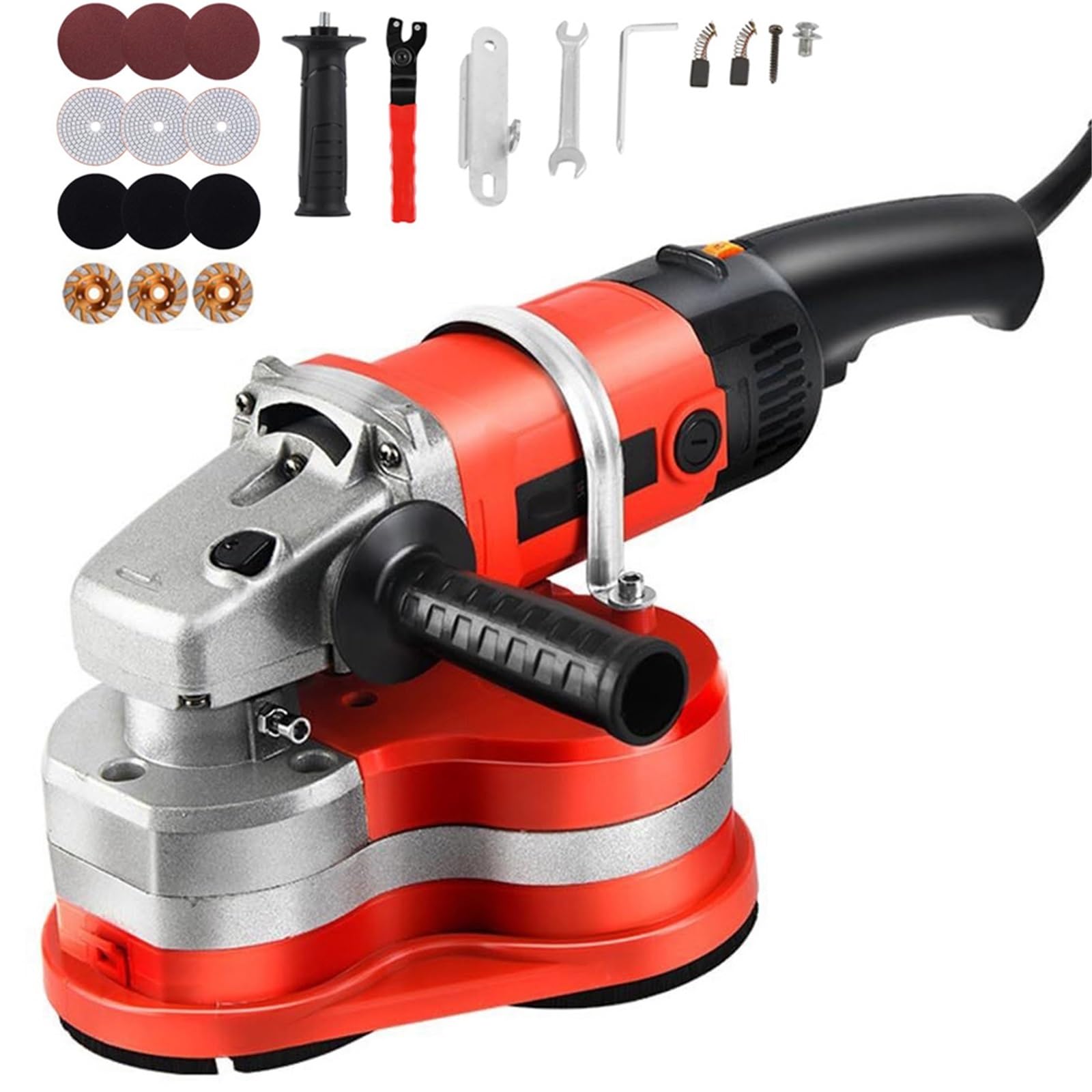 Vyujhnbg 2800W Wall Floor Grinder Sander, Concrete Surfaces Planer, Handheld Angle Grinder, For Grinding Concrete Cement Marble Granite