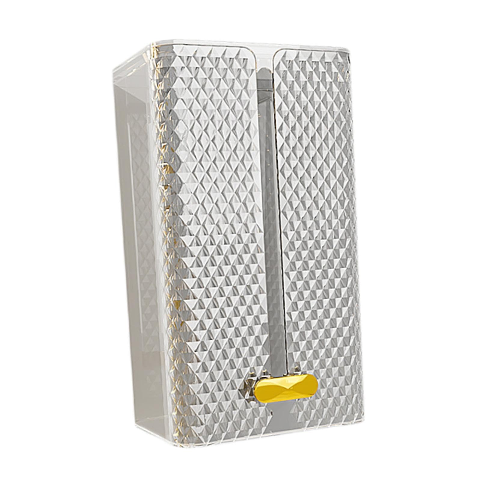 CYDZSRA Practical Tissue Dispenser Box Elegant Tissue Storage Box For Convenient Bath Every Home Dispenser Storage Kitchen, Clear, 21.5x12.5x10.2cm