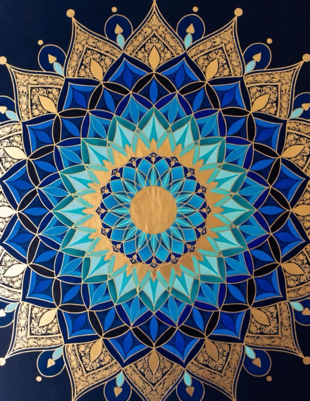 Sacred Mandala Coloring Book for Adults: Intricate Geometric Patterns for Stress Relief, Mindfulness & Relaxation (Mindful Art Therapy Collection)