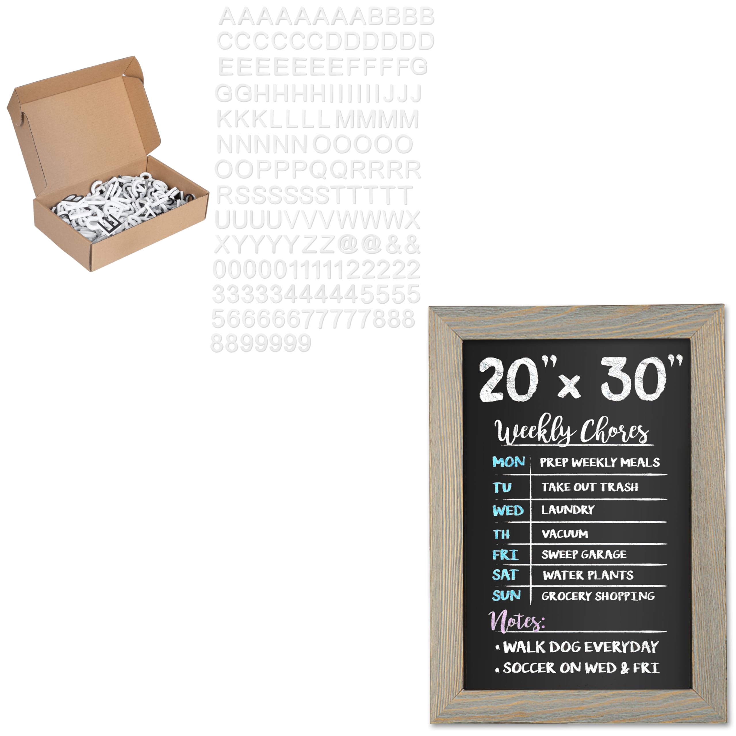 Amazon.com: Ilyapa Rustic Wooden Magnetic Kitchen Chalkboard Sign