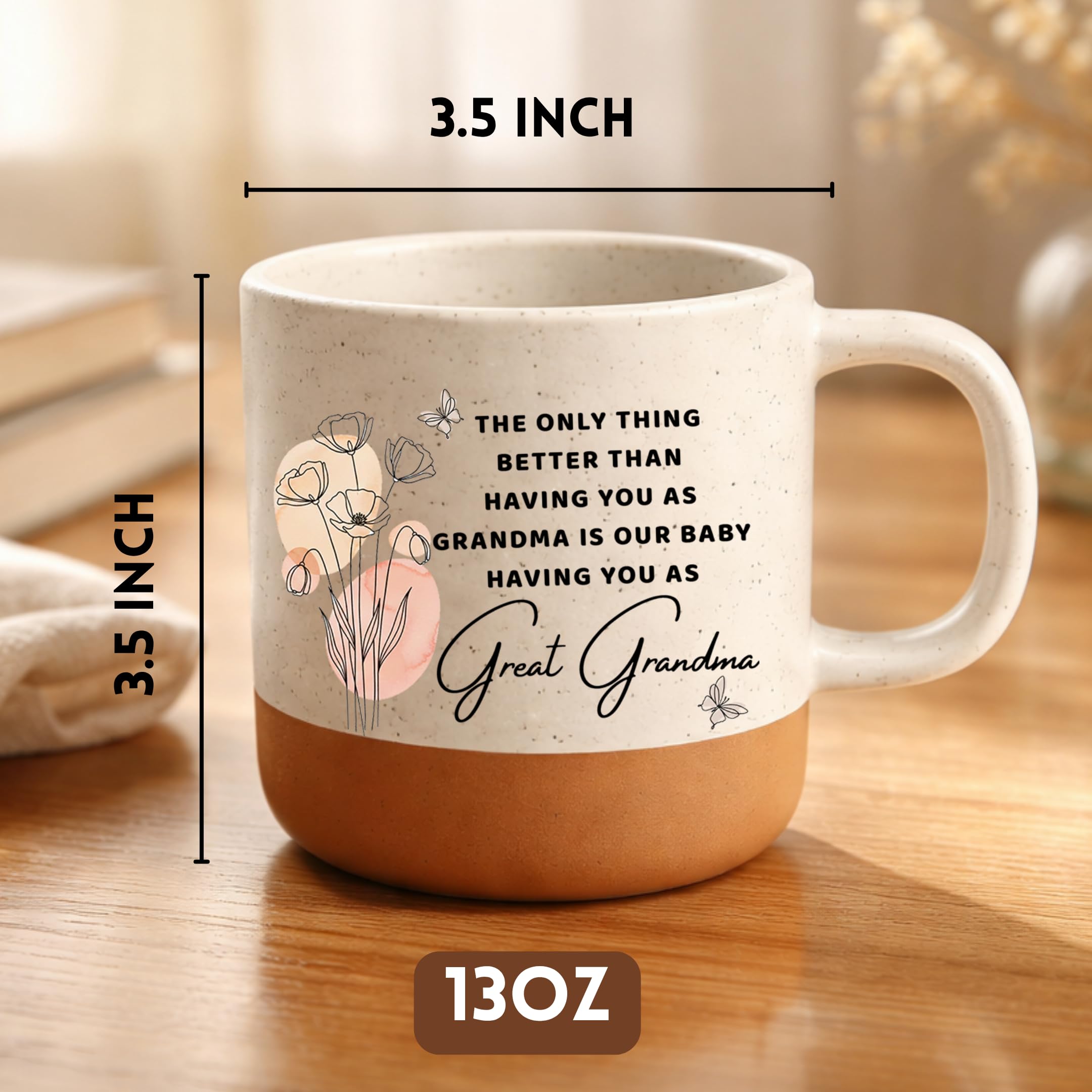 Mothers Day Gifts for Great Grandma, Great Grandma Coffee Mug 13oz, Sentimental Mothers Day Gift for Her, Great Grandmother Gifts